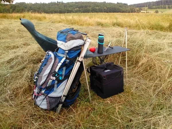 Mobile living room whilst fieldrecording