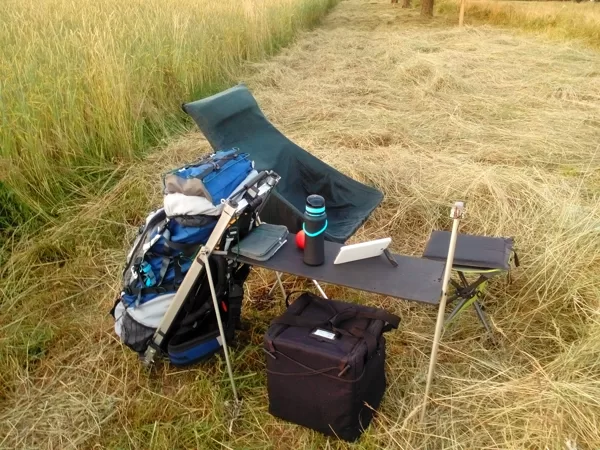 Mobile living room whilst fieldrecording