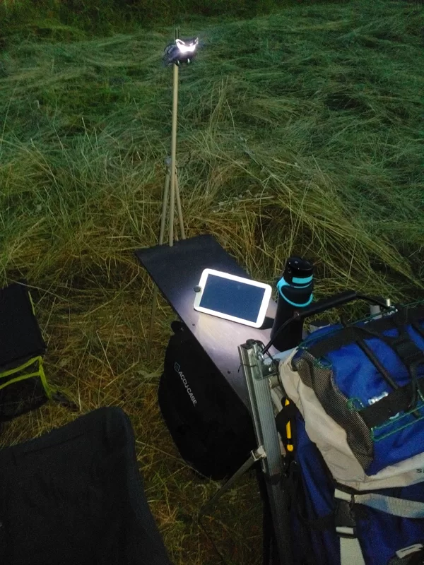 Mobile living room whilst fieldrecording